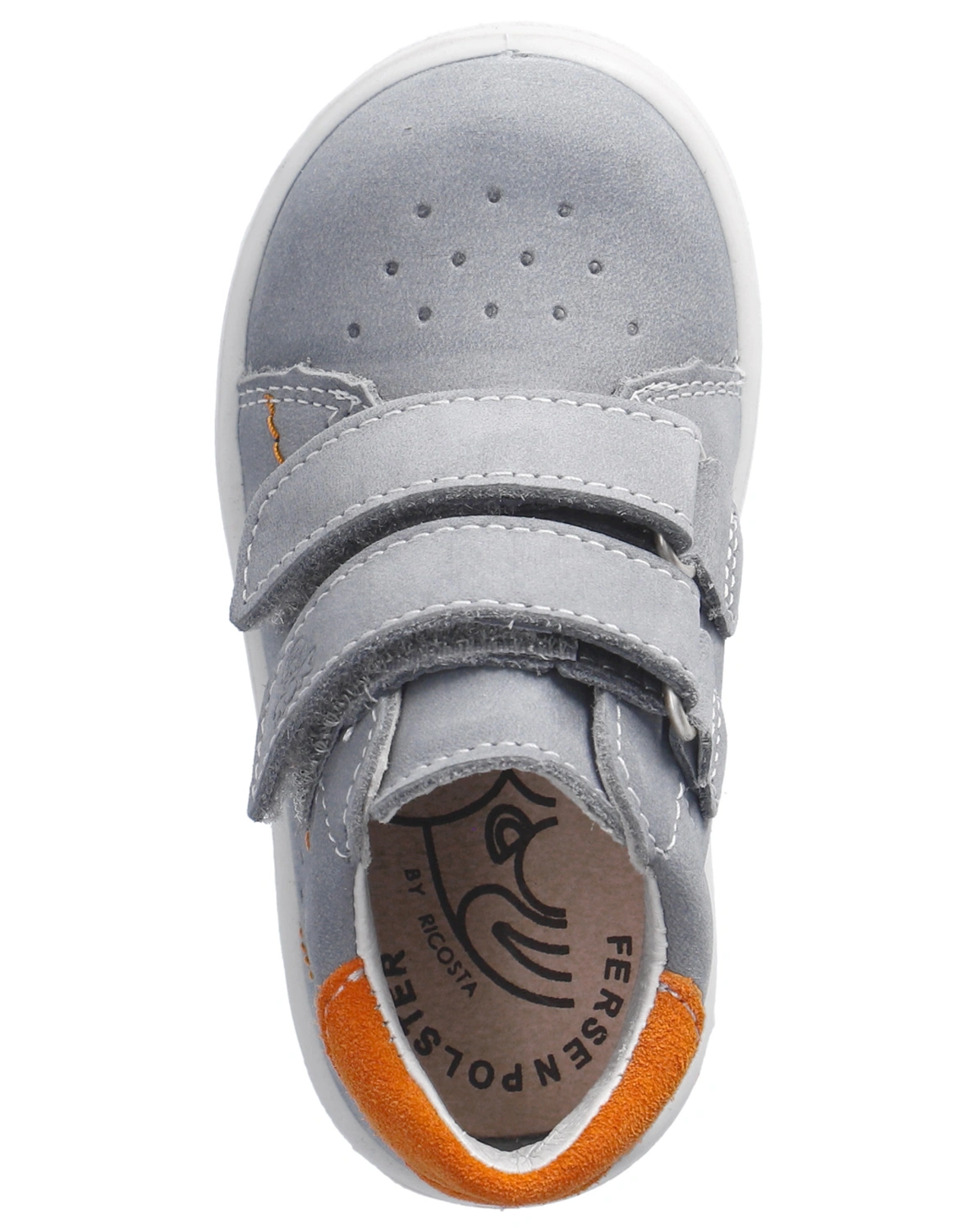 Klett-Lauflernschuhe LAAS in calcite/orange
