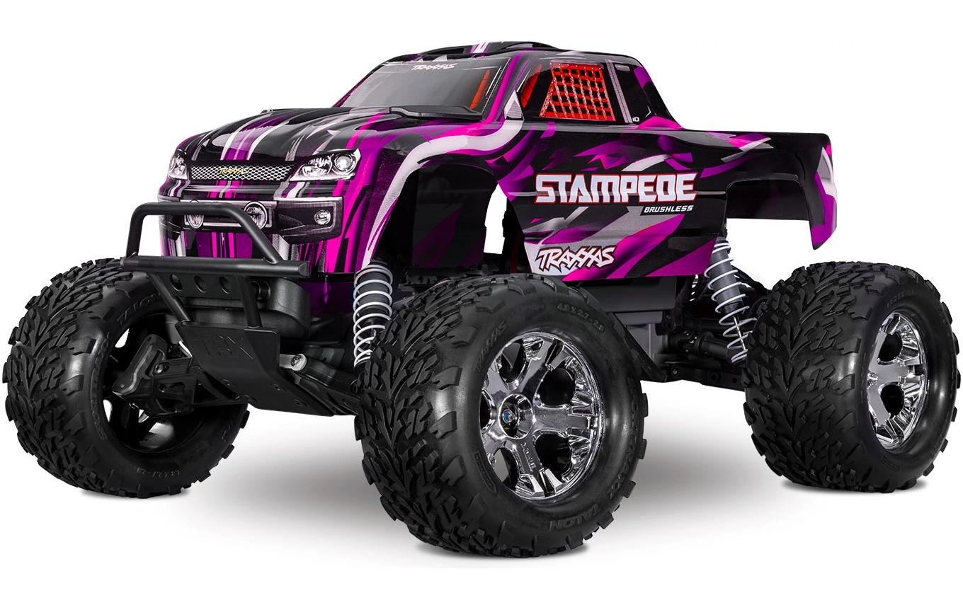 Monster Truck Stampede HD BL-2s 2WD Pink, ARTR, 1:10<br>Robuster 2WD Monstertruck