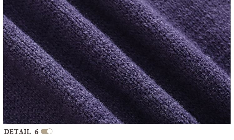 purplelouve - Contrasterende cardigan met knoopjes