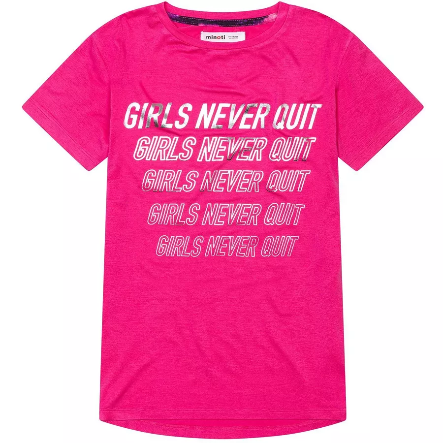 MINOTI T-Shirt Never Quit Rosa