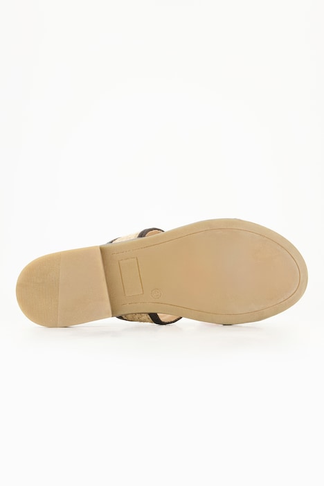 Leder-Sandalen, Flechtriemen, Weite H