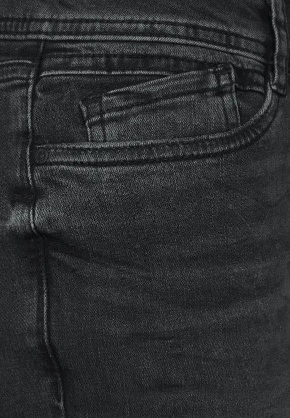 Dunkle Slim Fit Jeans - authentic black net wash