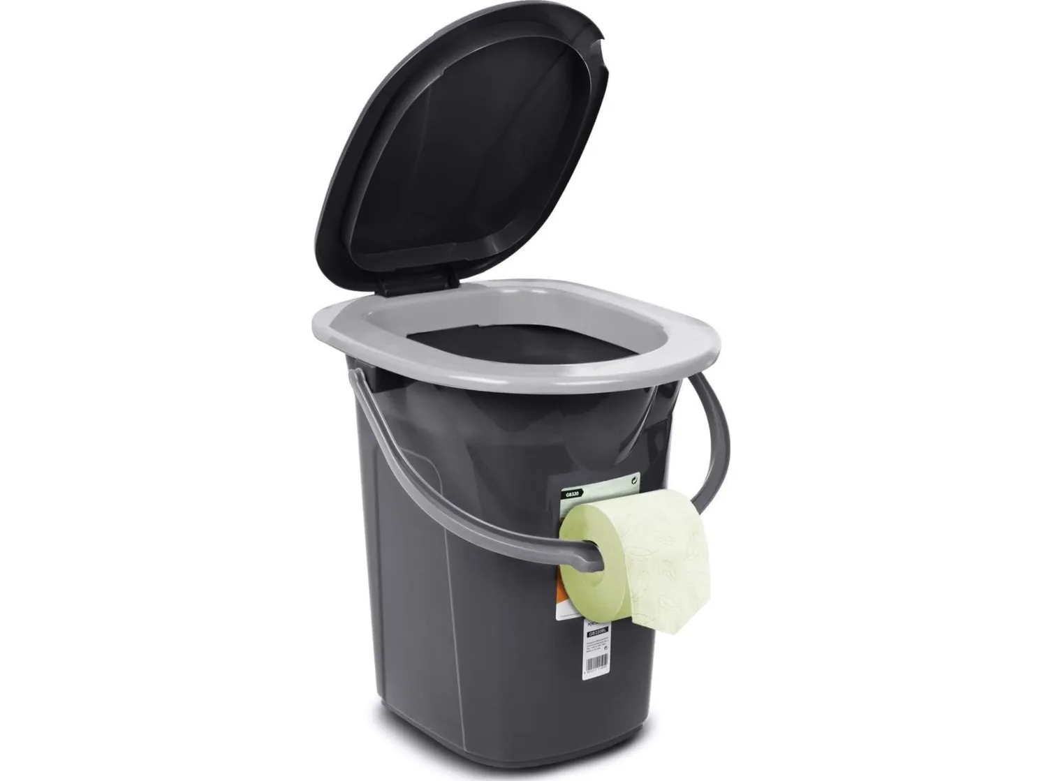 GreenBlue GB320 transportabel campingtoiletspand, 19 l, med håndtag