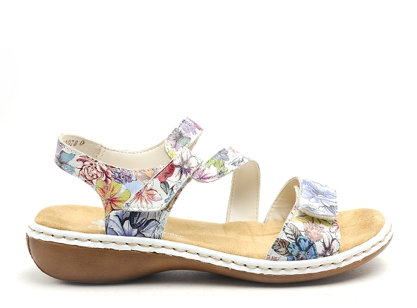 Rieker nu pieds plats femme 659c7 multicolore
