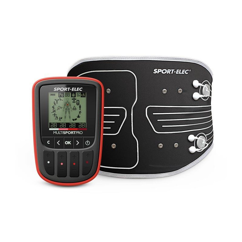 Eletroestimulador Muscular Multisport Pro com 4 Canais e 14 Programas para Esportes