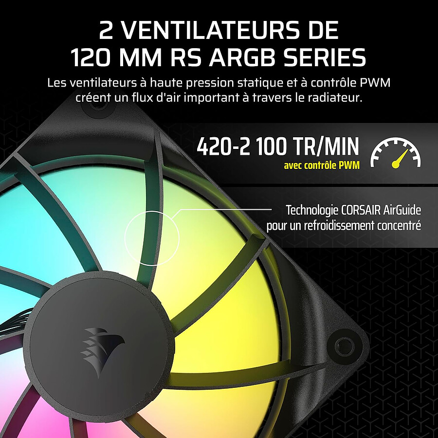Corsair Nautilus 240 RS ARGB - Noir