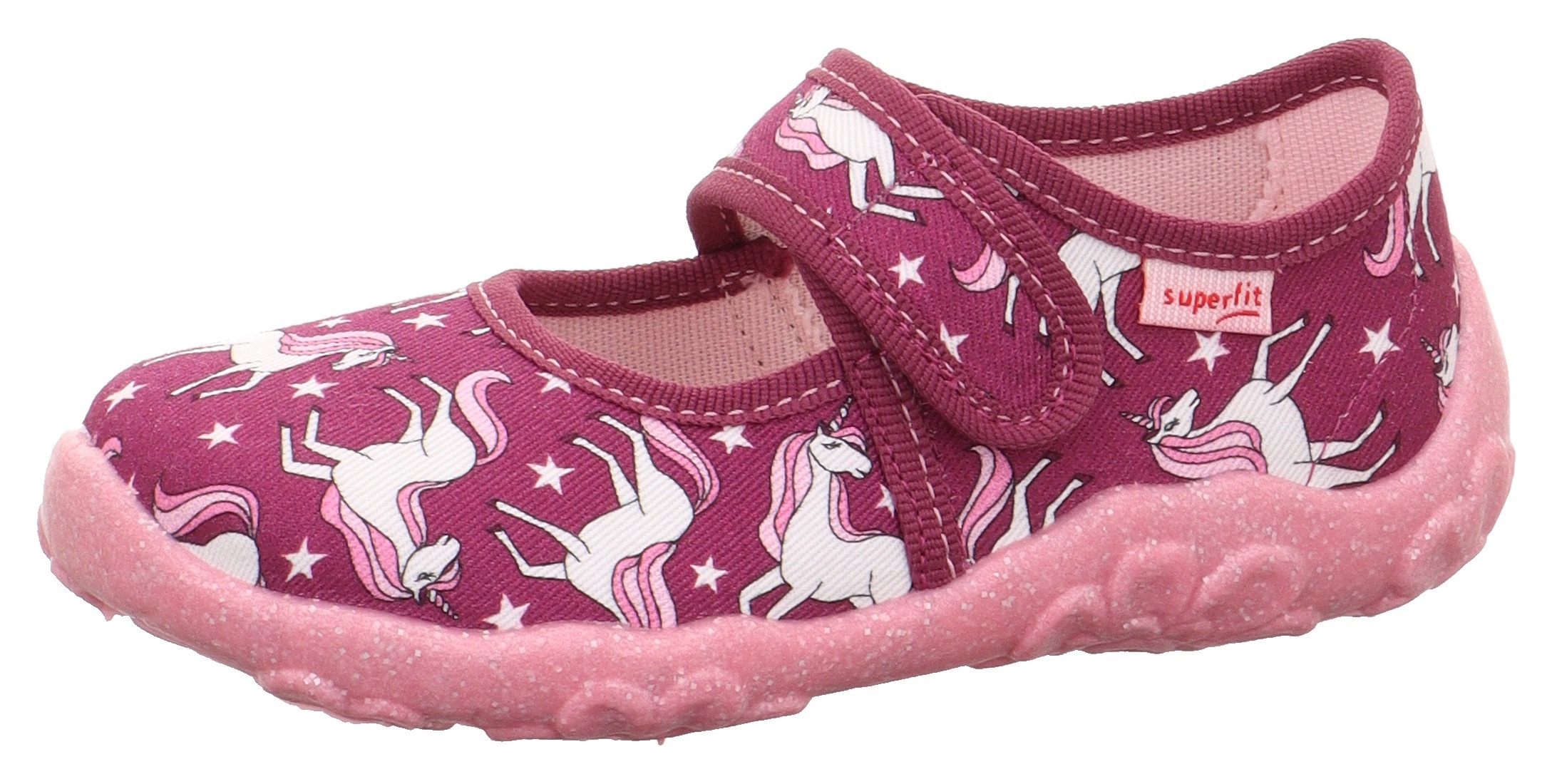 Superfit Hausschuh »BONNY WMS: Mittel«  Kindergartenschuh mit Einhorn-Motiv, Grössenschablone zum Download