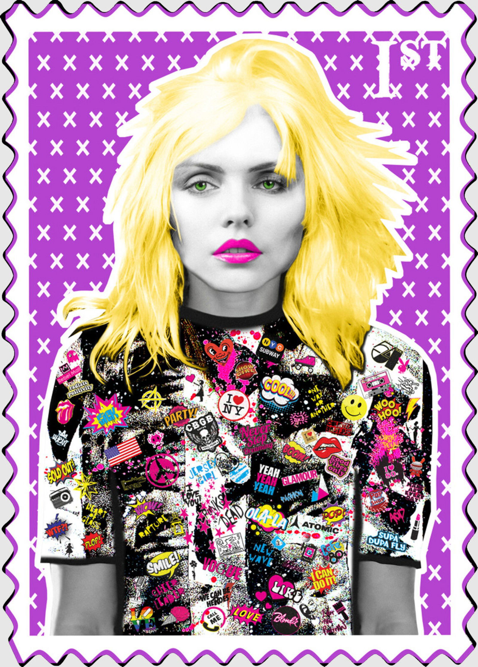 Debbie Harry by The Postman Art - Limited Edition. Edition of: 150. Signed.