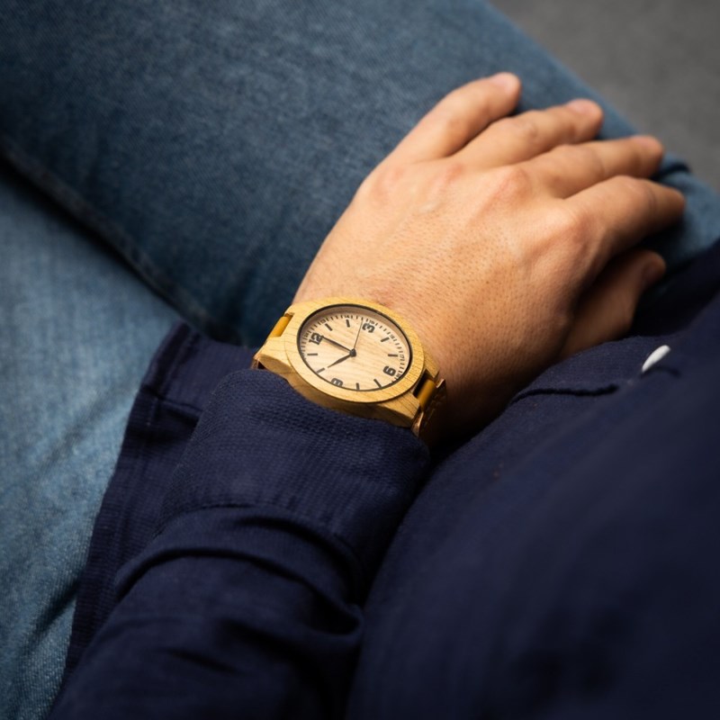 Montre Homme CHTIME bracelet Cuir Marron