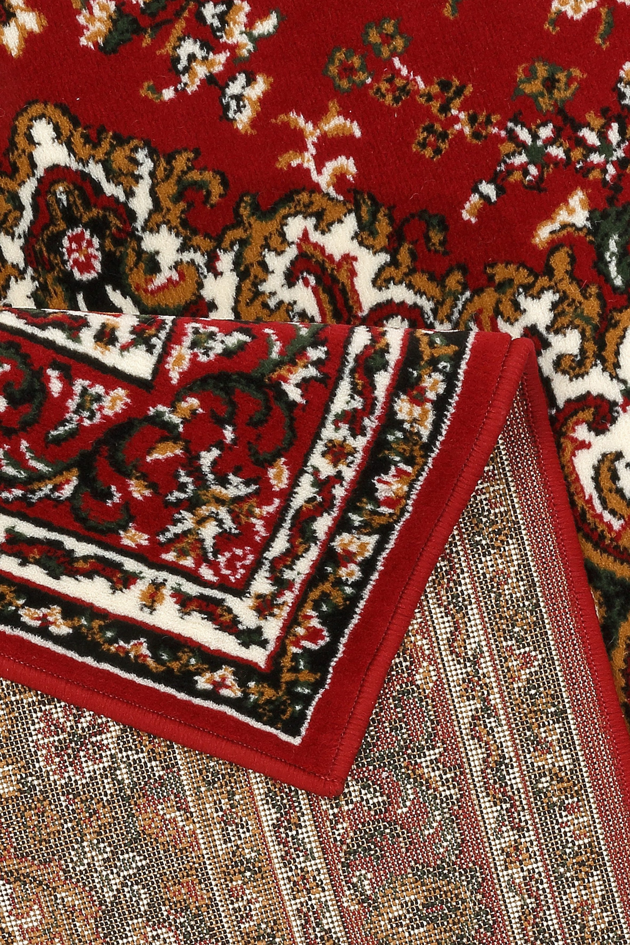 my home Teppich »Oriental, Made in Belgium« rechteckig 7 mm Höhe Orient-Optik, mit Bordüre, Teppich, Kurzflor, Weich, Kundenliebling