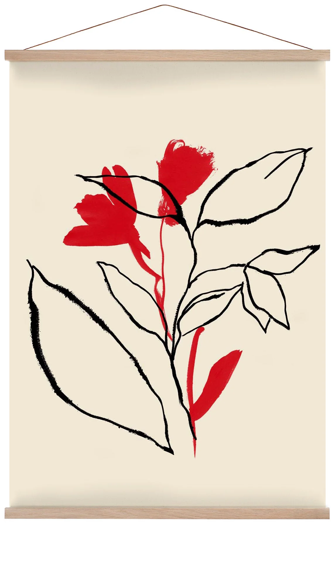 Rote und schwarze Linien