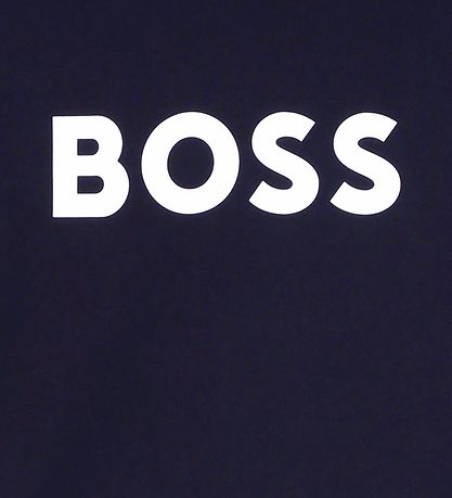 BOSS T-Shirt - Navy m. Weiß