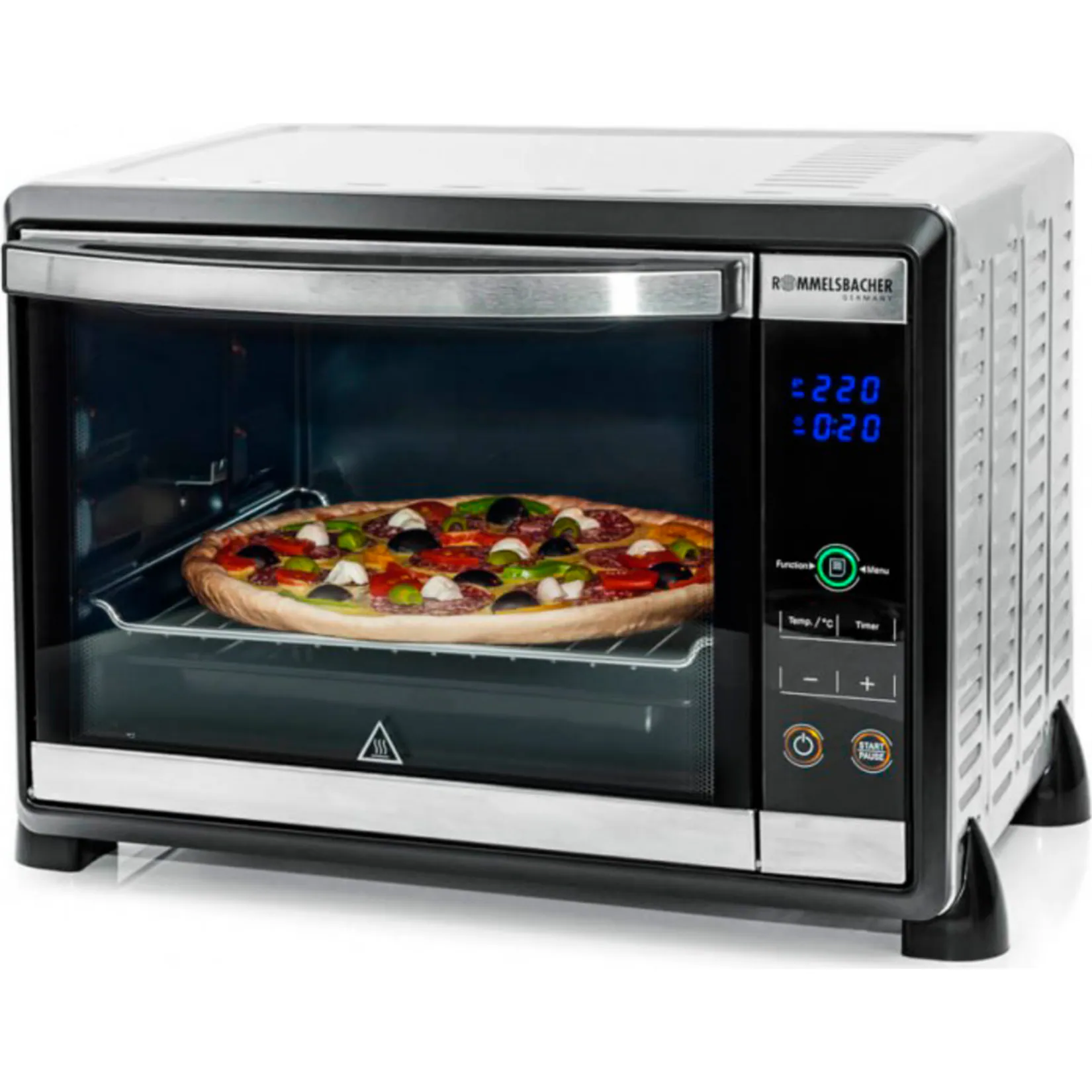 Rommelsbacher Mini-Backofen Back- und Grillgerät BGE 1580/E