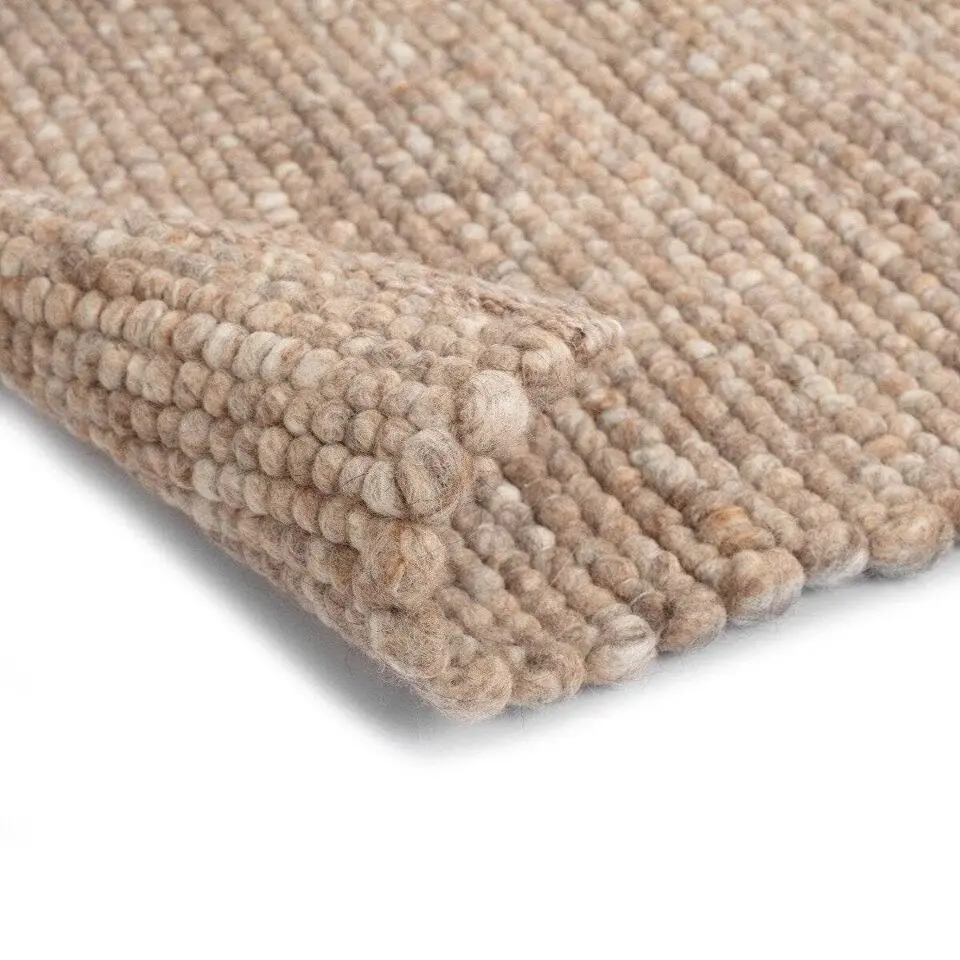 Interieur05 Wollen Vloerkleed lichtbruin Vik - 340 x 240 cm