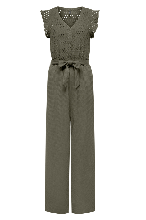Only groene dames jumpsuit