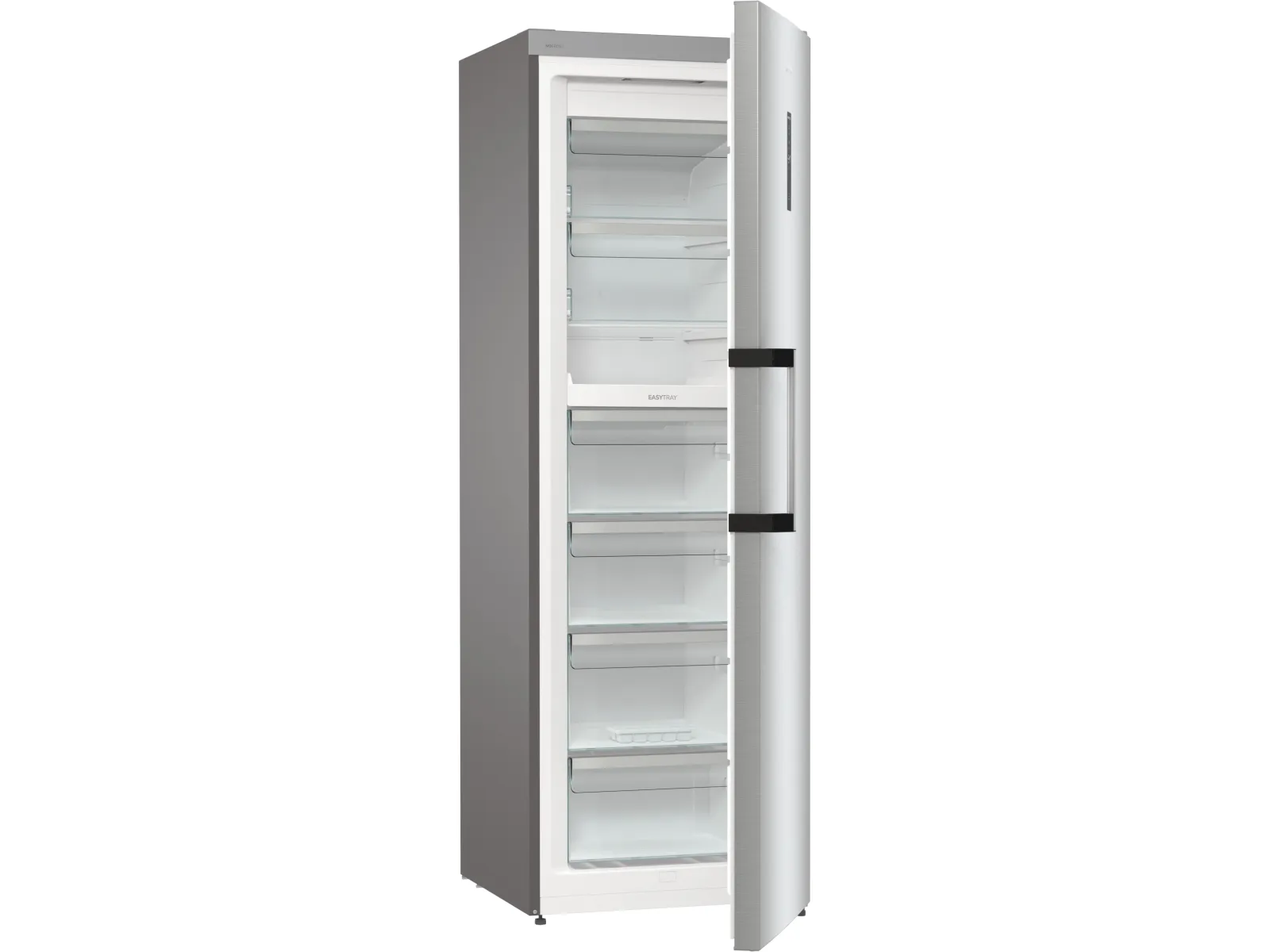 Gorenje Advanced FN619EAXL6 - Fryser - stående - bredde: 59.5 cm - dybde: 66.3 cm - højde: 185 cm - 280 liter - Klasse E - rustfrit stål/metallisk grå