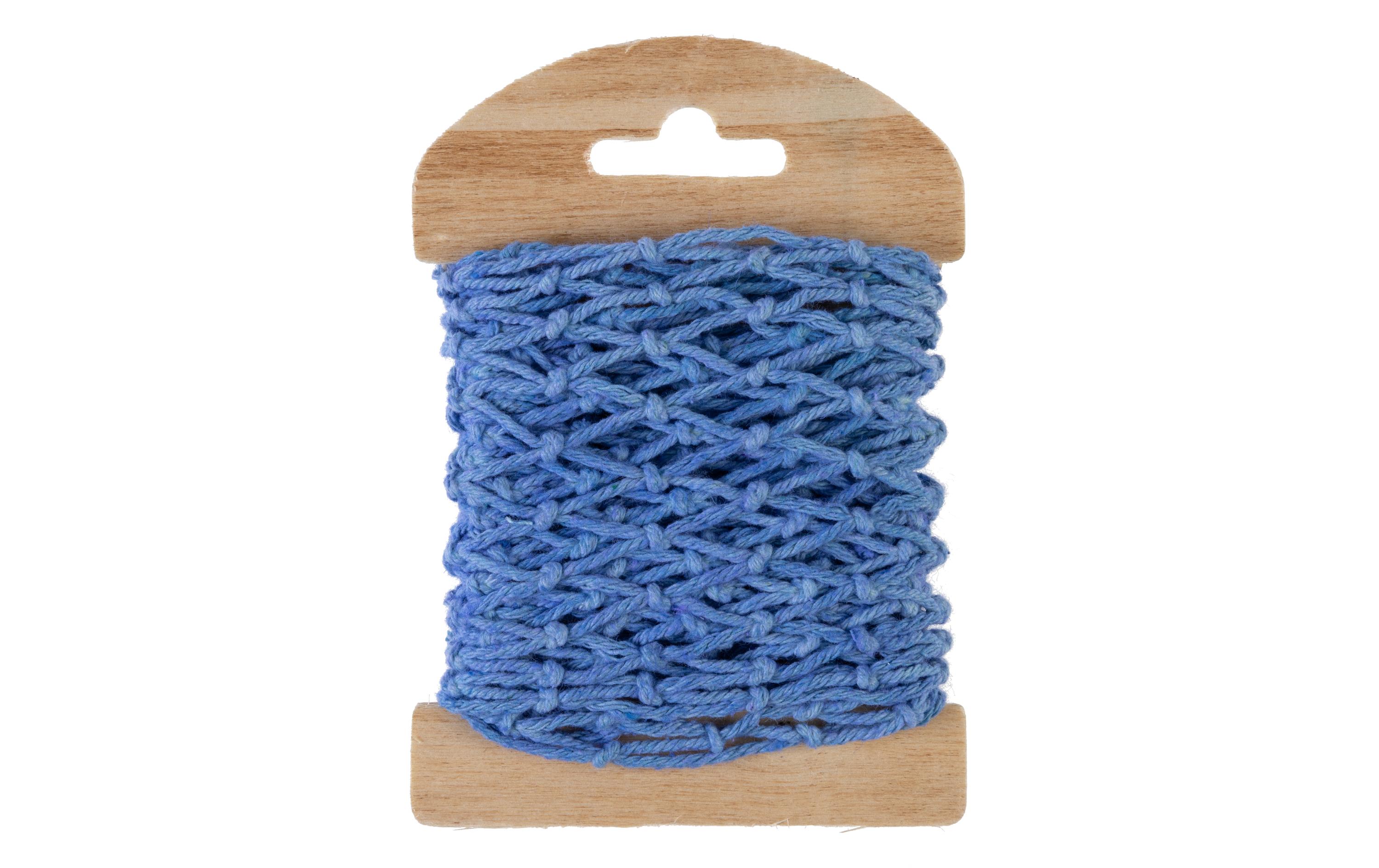 Textilband Netzband 130 mm x 1 m, BlauStoffband zum Verzieren von Geschenken und Basteleien
