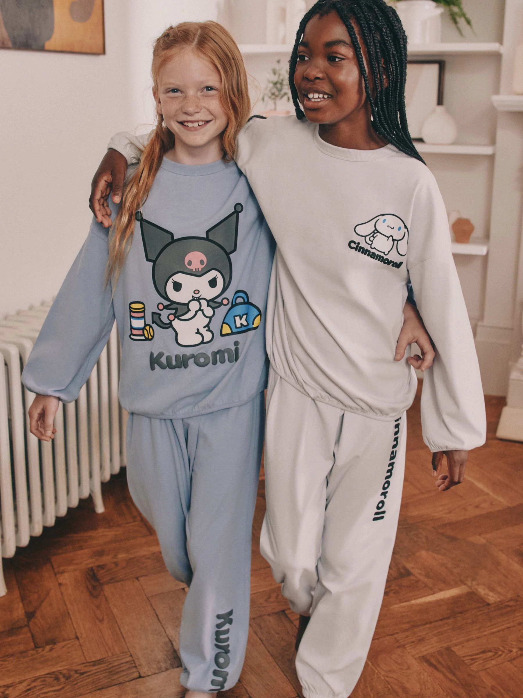 Antraciet - Hello Kitty and Friends Jogger Pyjamas 2 Pack (3-16yrs)
