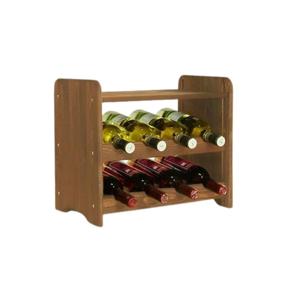 PROREGAL Wijnrek Pinot Vine C HxBxD 36 x 44 x 26,5 cm 8 Flessen Massief grenenhout Bruin Geolied