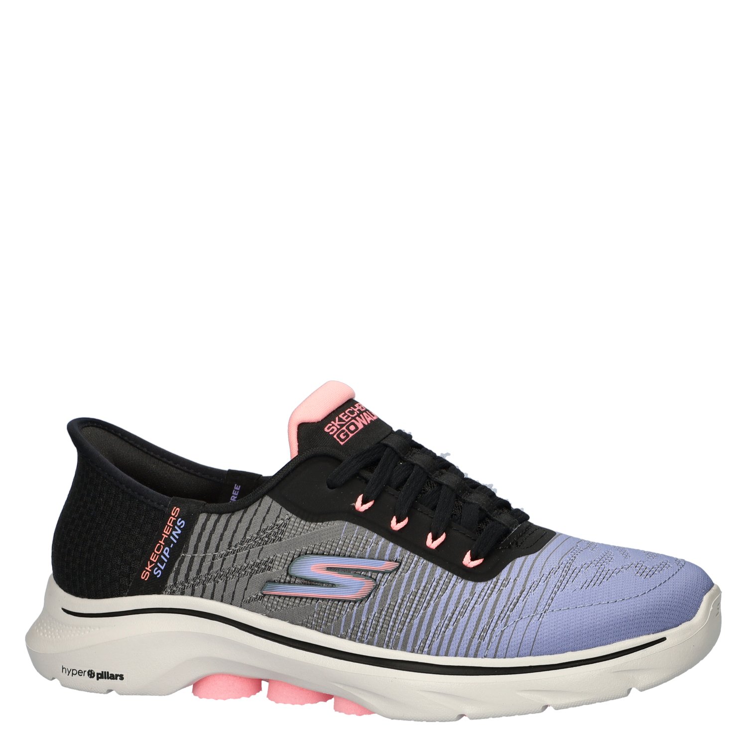 Hand Free Slip-Ins GoWalk 7 dames sneaker Skechers Zwart