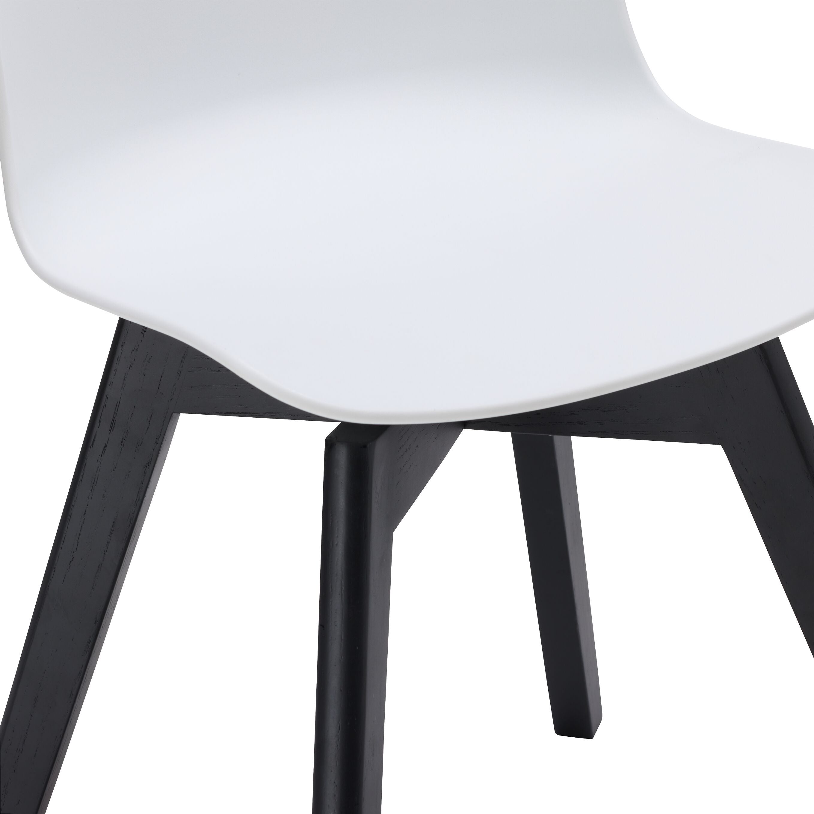 GIANNI Stuhl - Weiss / B: 46.5 cm x T: 54.5 cm x H: 84.0 cm