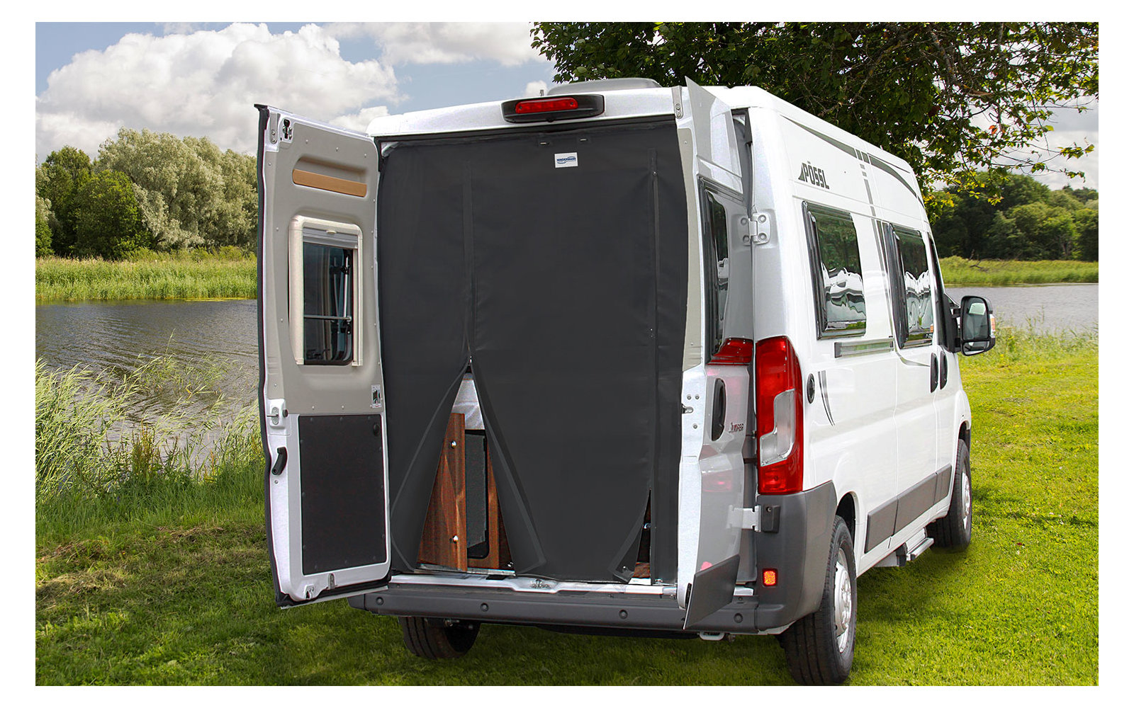 Hindermann Insektenschutzvorhang Hecktür Fiat Ducato ab Bj. 2007 Standard