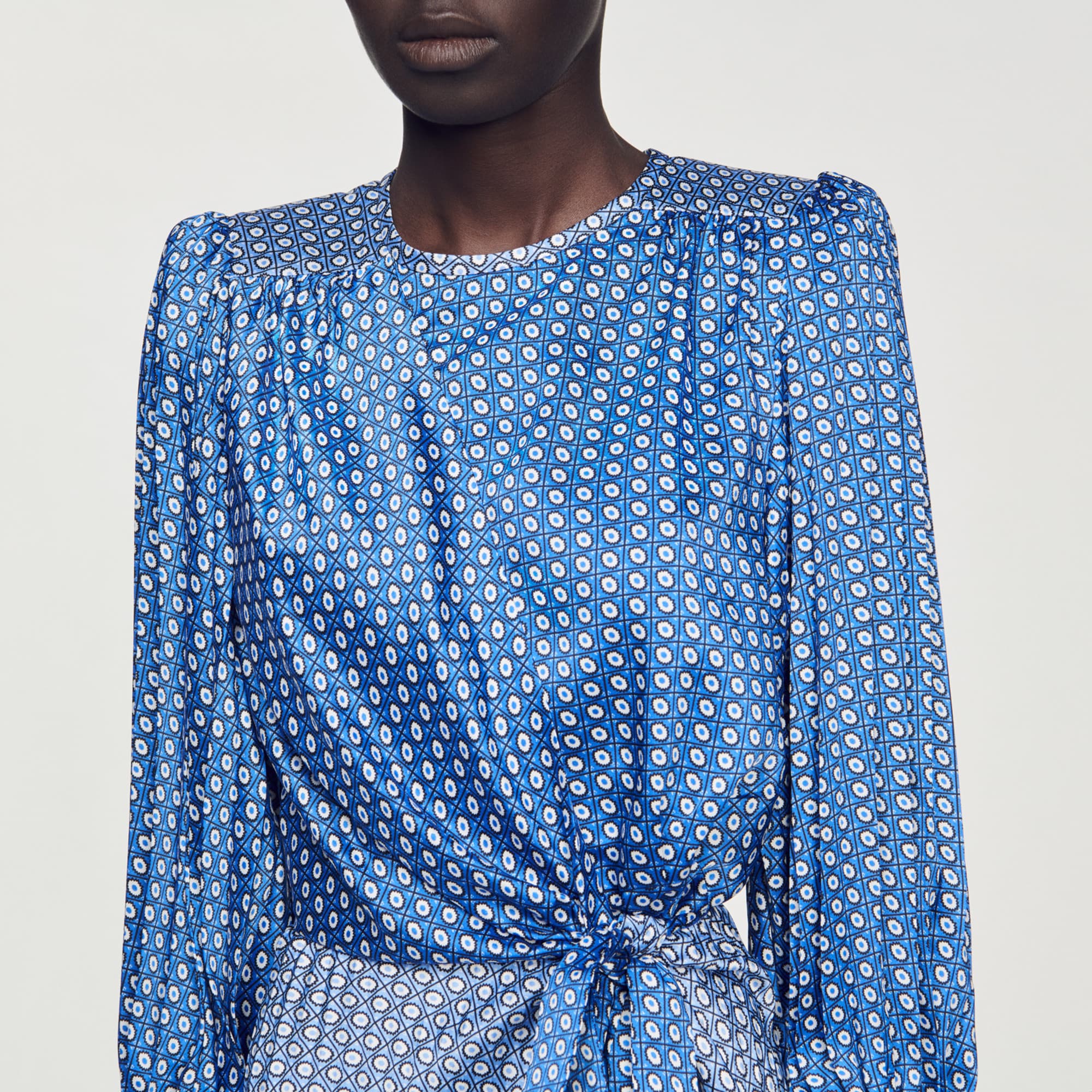 Robe longue imprime cravate