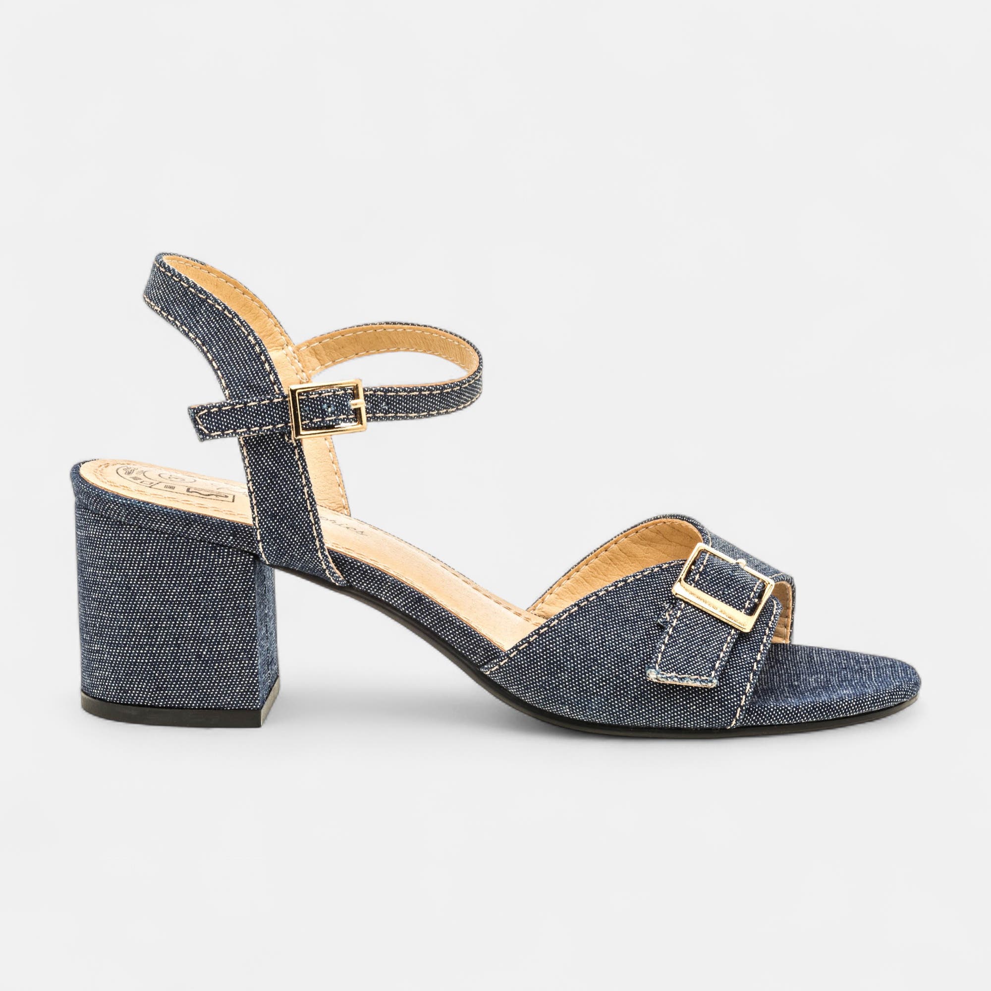 Nu-pieds à talon Femme jeans