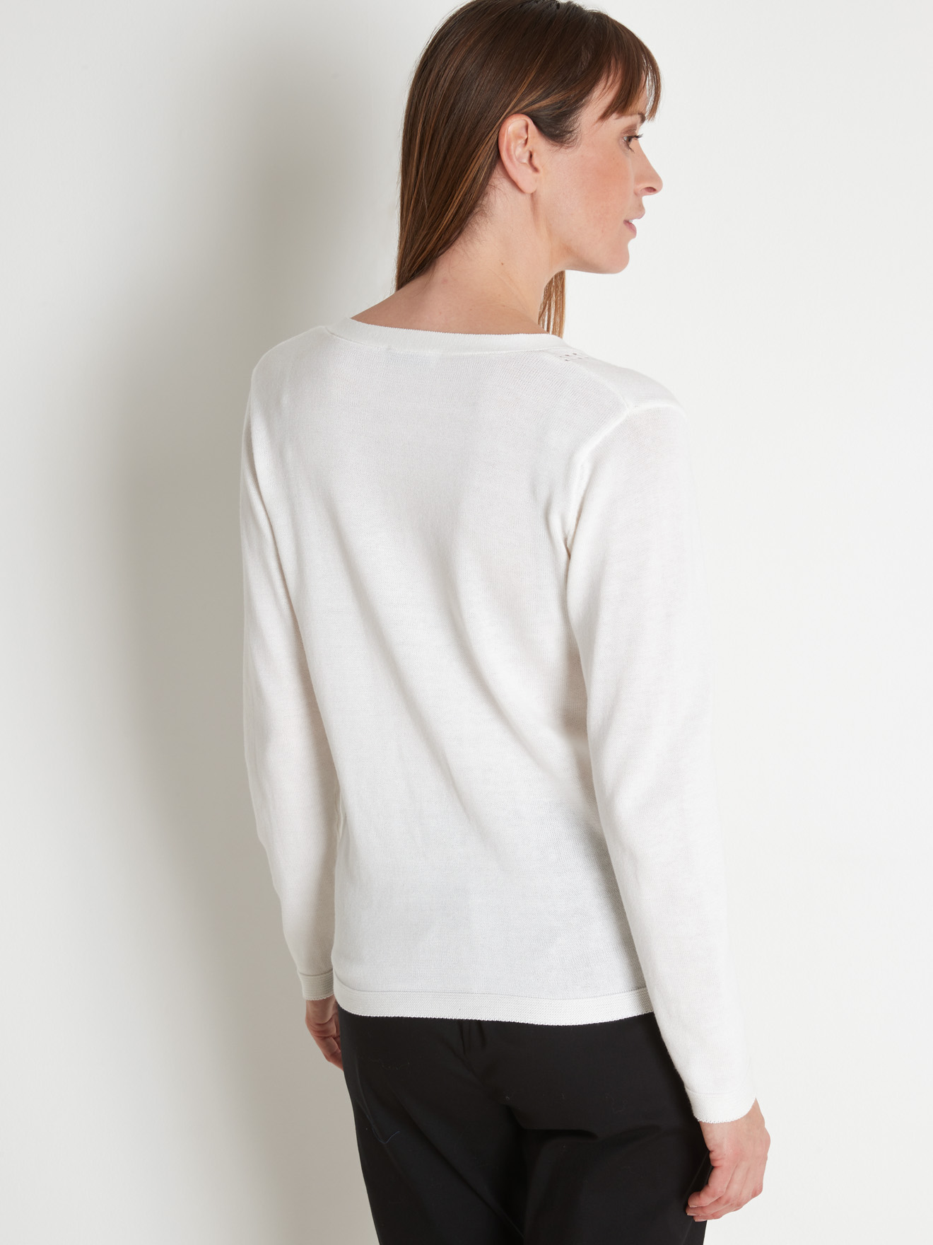 Gilet avec jeu d'ajouré