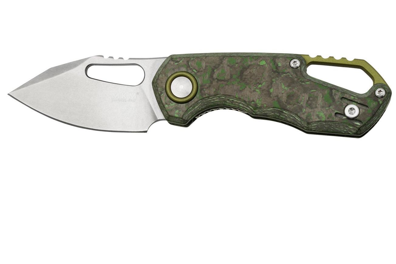 MKM Isonzo FX03-3CJ Clip Point Stonewashed, Jungle Wear Carbon Fiber zakmes, Jesper Voxnaes design