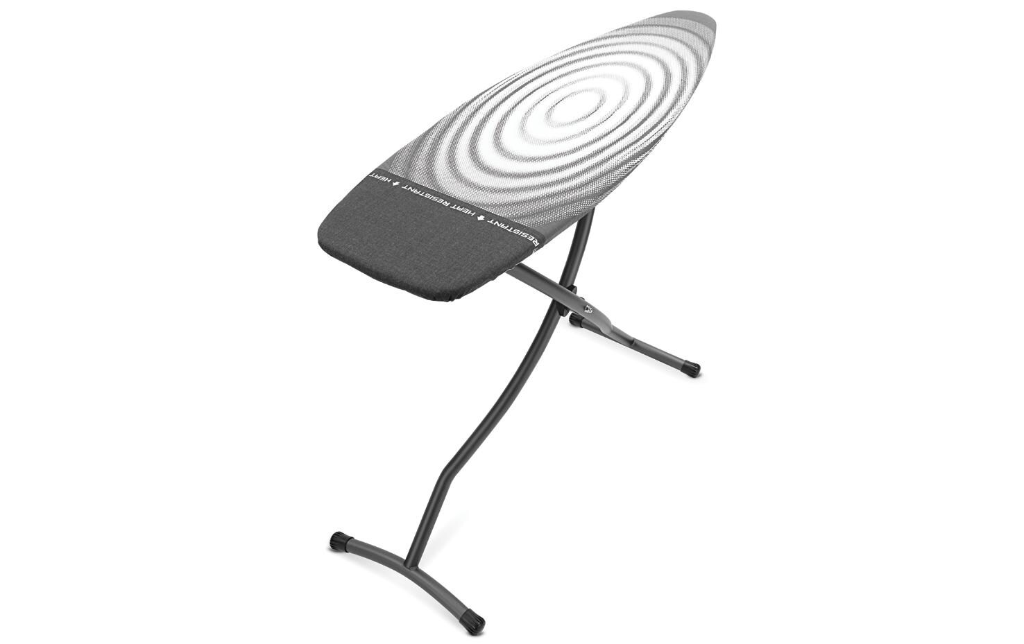 Bügeltisch mit hitzebeständiger Parkzone, Titan Oval<br>Bügelbrett D, 135 cm x 45 cm