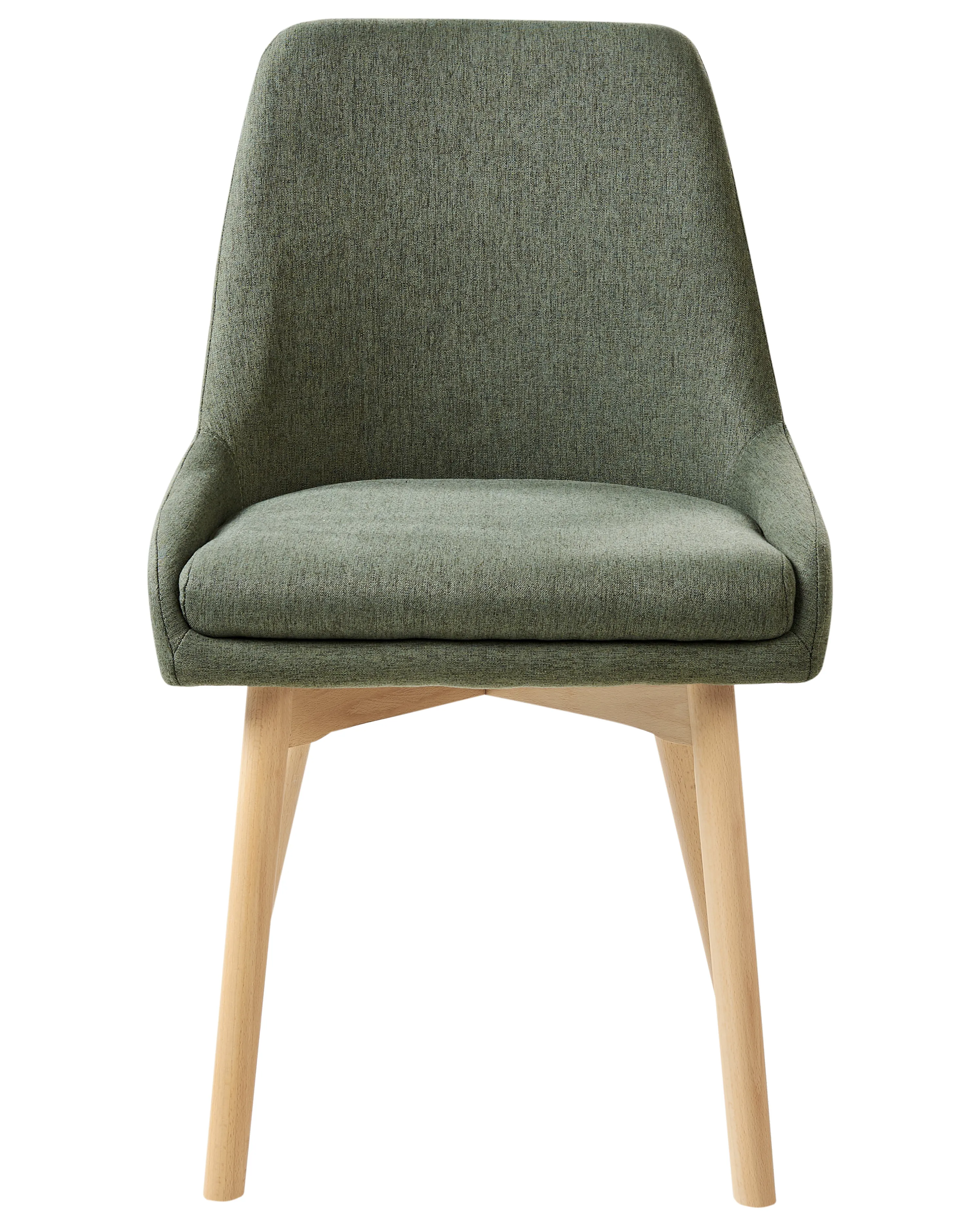 Set van 2 eetkamerstoelen MELFORT Stof Donkergroen
