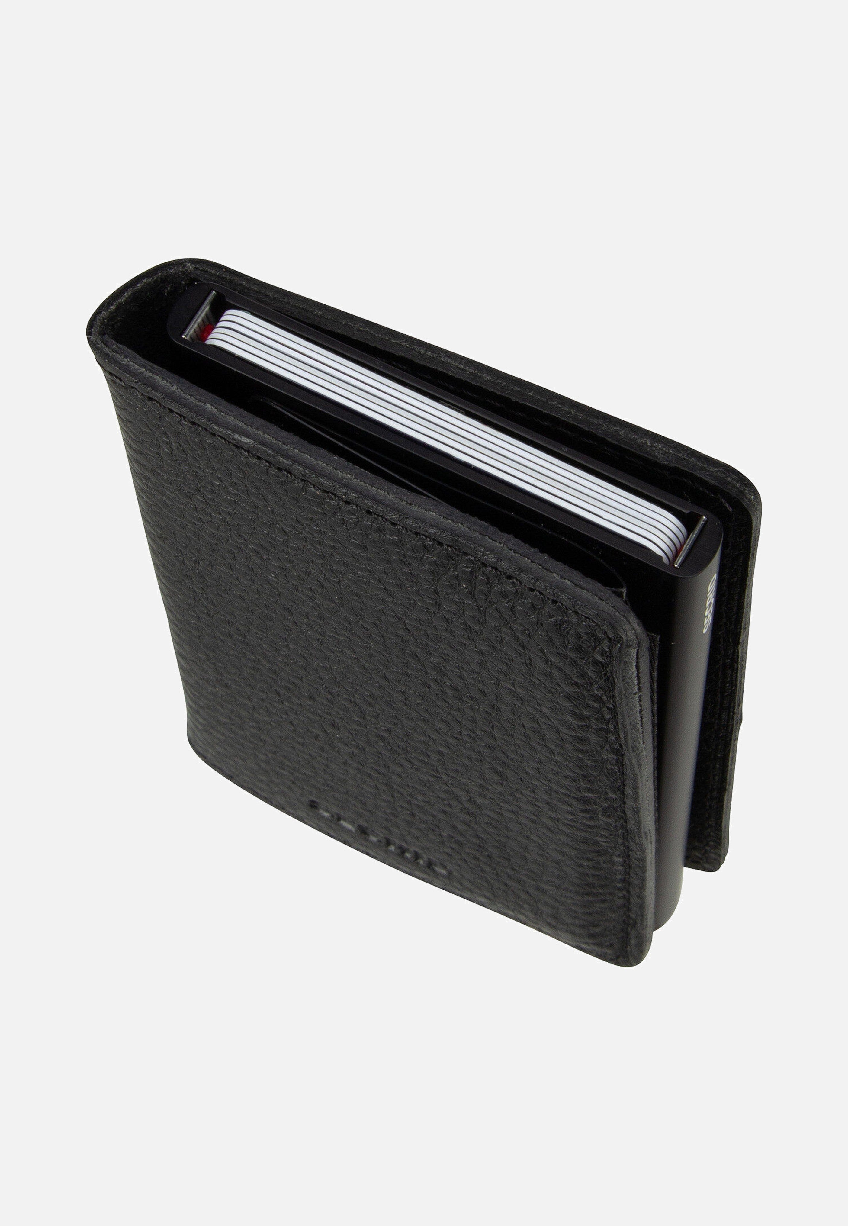 Slimwallet Veg Tanned Black-Black - Portemonnaie