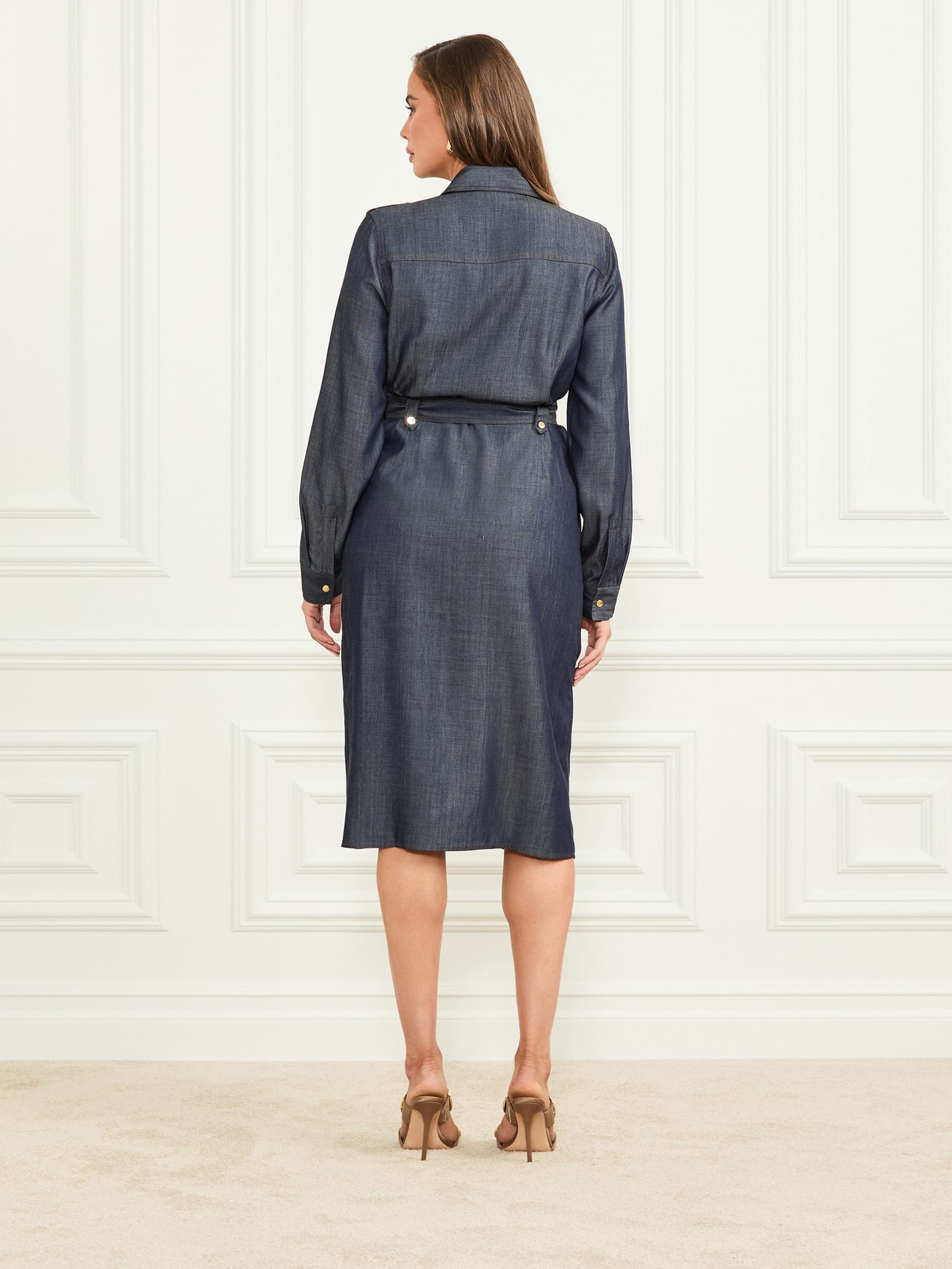Vestido Eco Carla Safari em Jeans