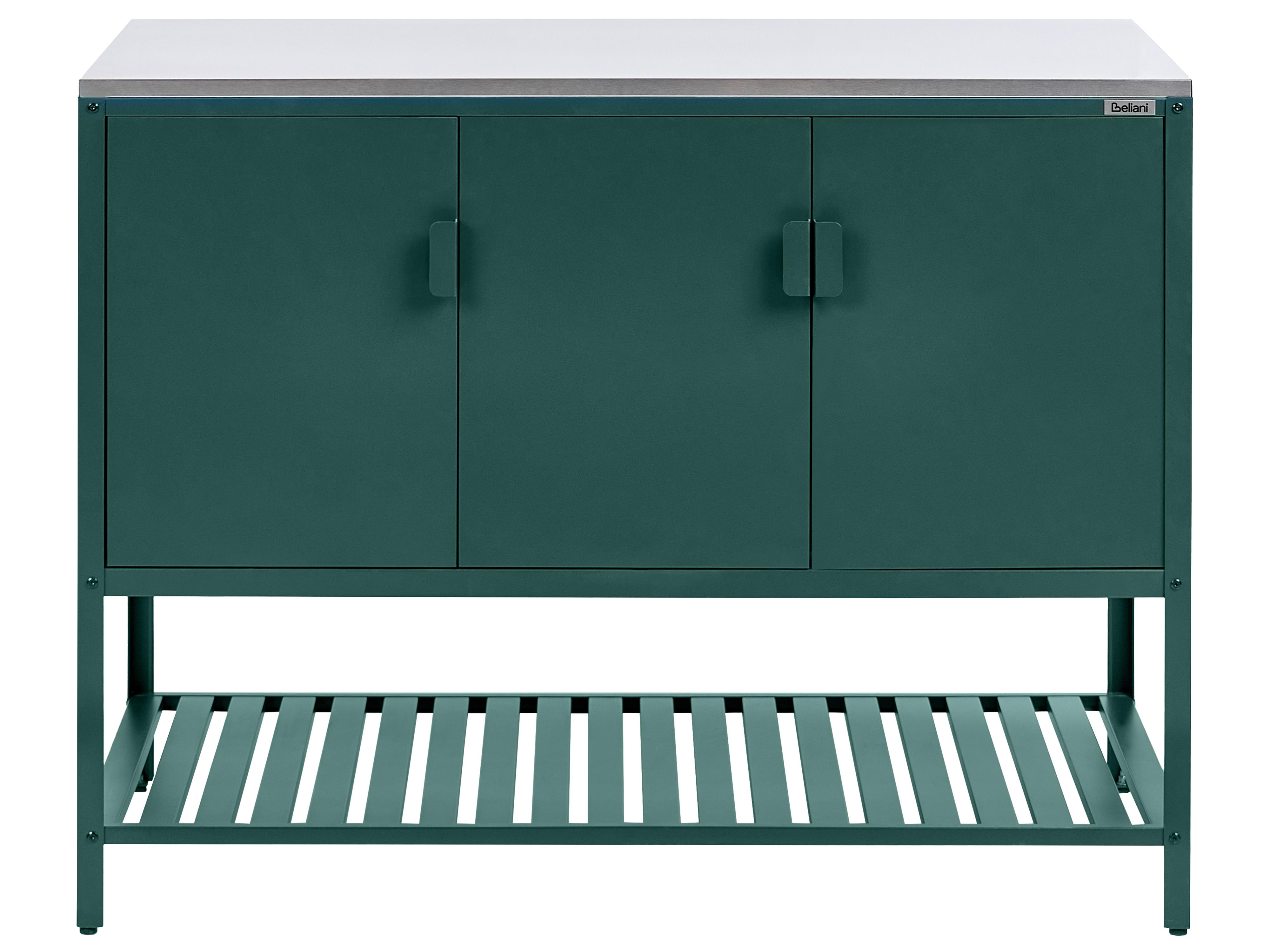 Tuin keukenset 3-delig met spoelbak MAENZA Metaal Groen