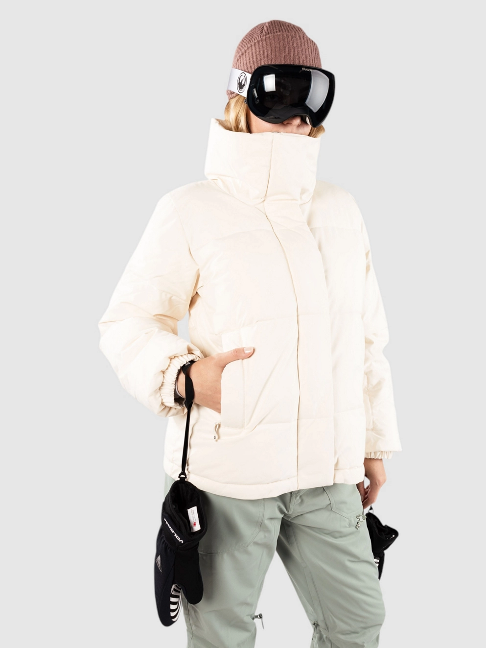 Roxy Snow Winter Rebel Jacket buttercream