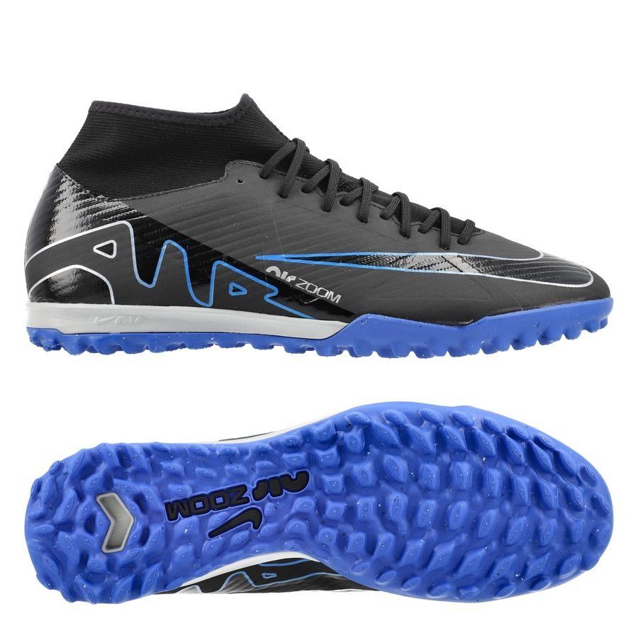 Nike Air Zoom Mercurial Superfly 9 Academy TF Shadow - Noir/Chrome/Bleu