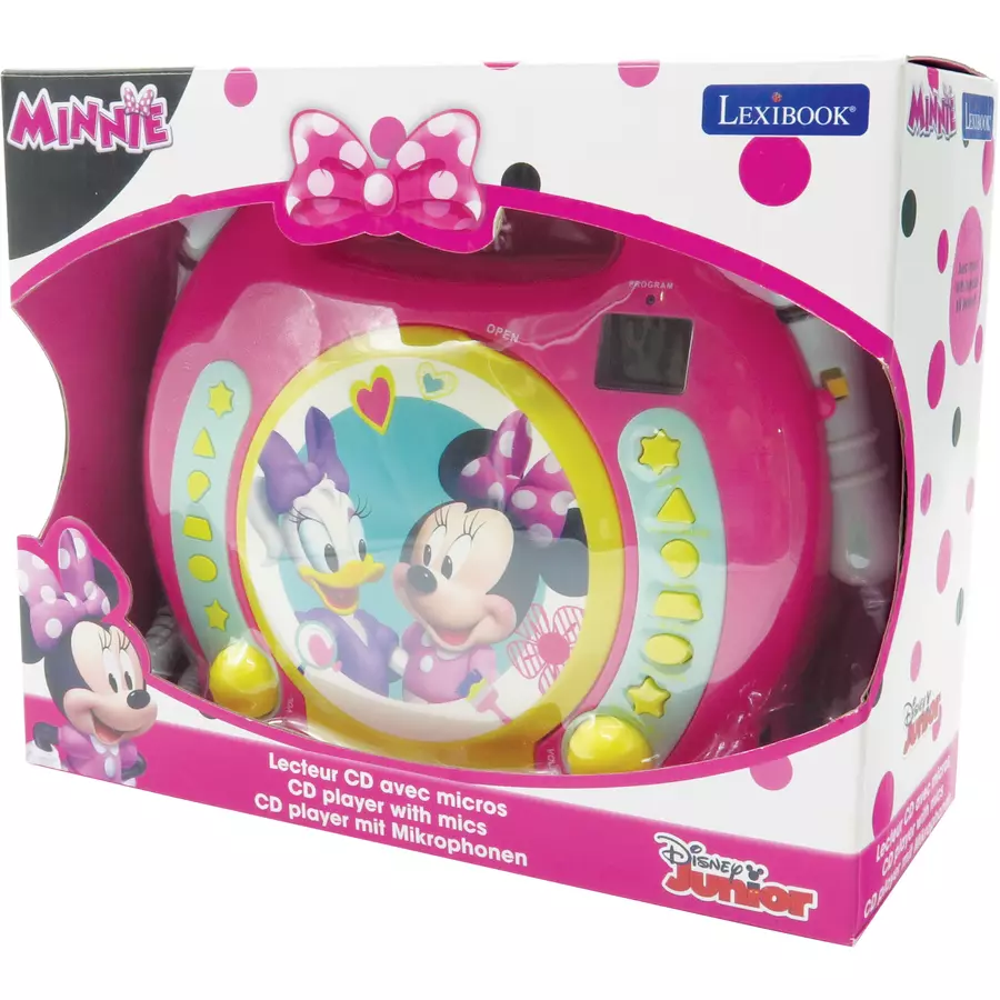 LEXIBOOK Minnie CD-Player mit zwei Mikrofonen