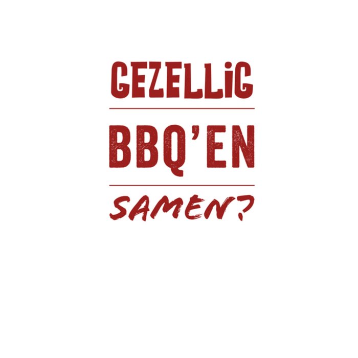 Greetz | Uitnodiging tuinfeest | bbq