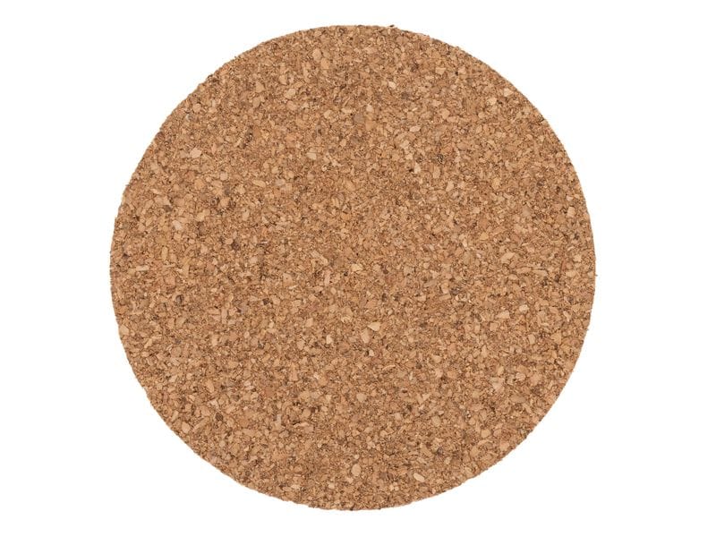 FURBER Glasuntersetzer Kork, 6 Stück, Ø 10 cm Langlebige Korkunterlage