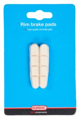 Cartouche de Patins de Freins Elvedes pour Campagnolo 55 mm Blanc