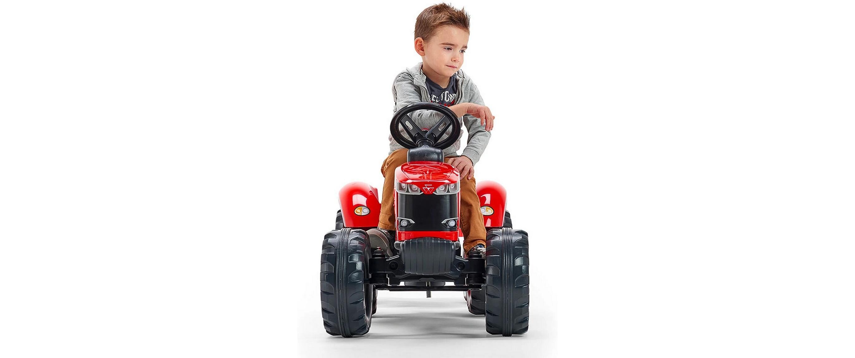 Massey Ferguson Traktor + Anh. L<br>Pedaltraktor mit Anhänger