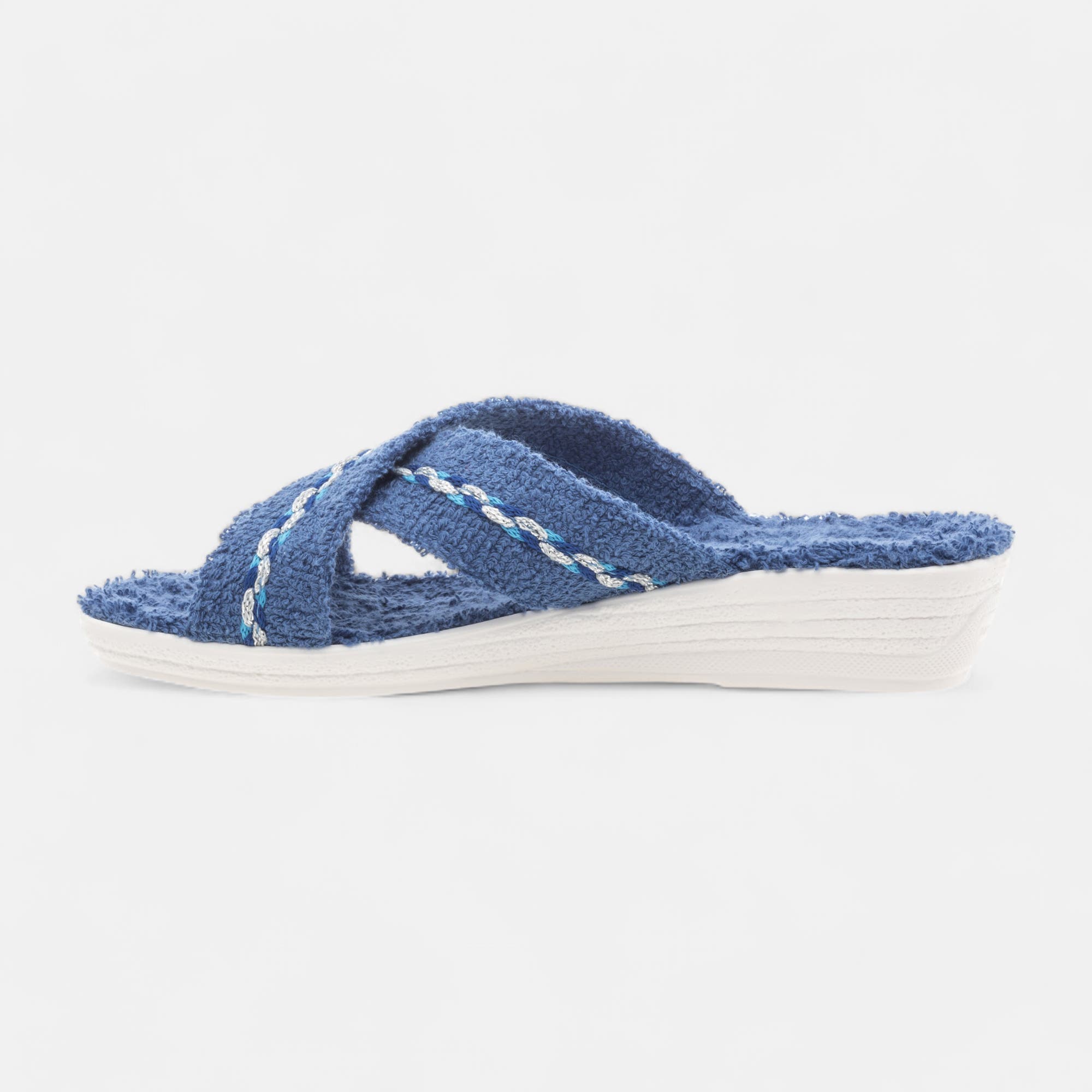 Pantoufles mules Femme bleu