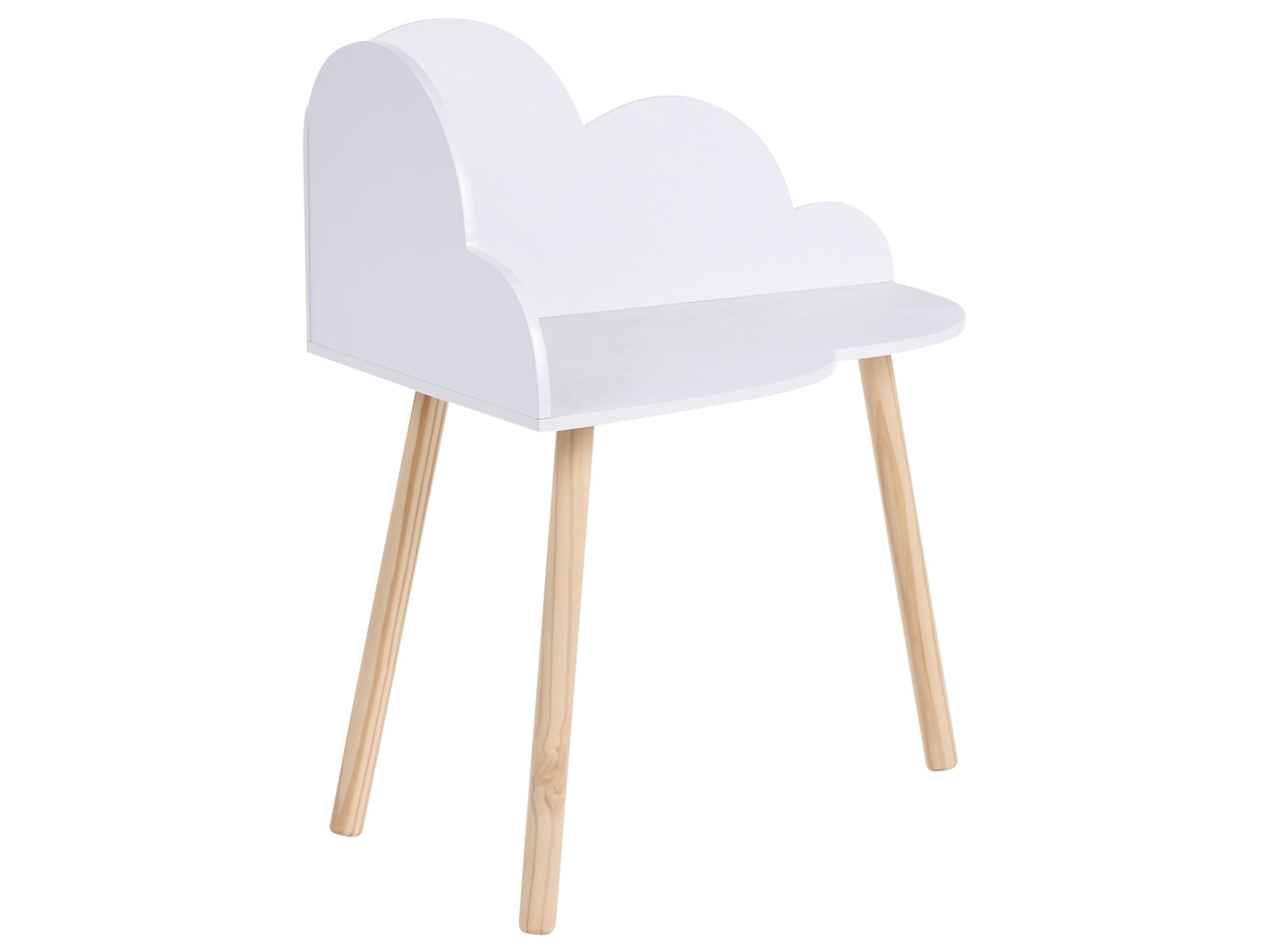Kindertafel en stoel set CLOUDY Wit
