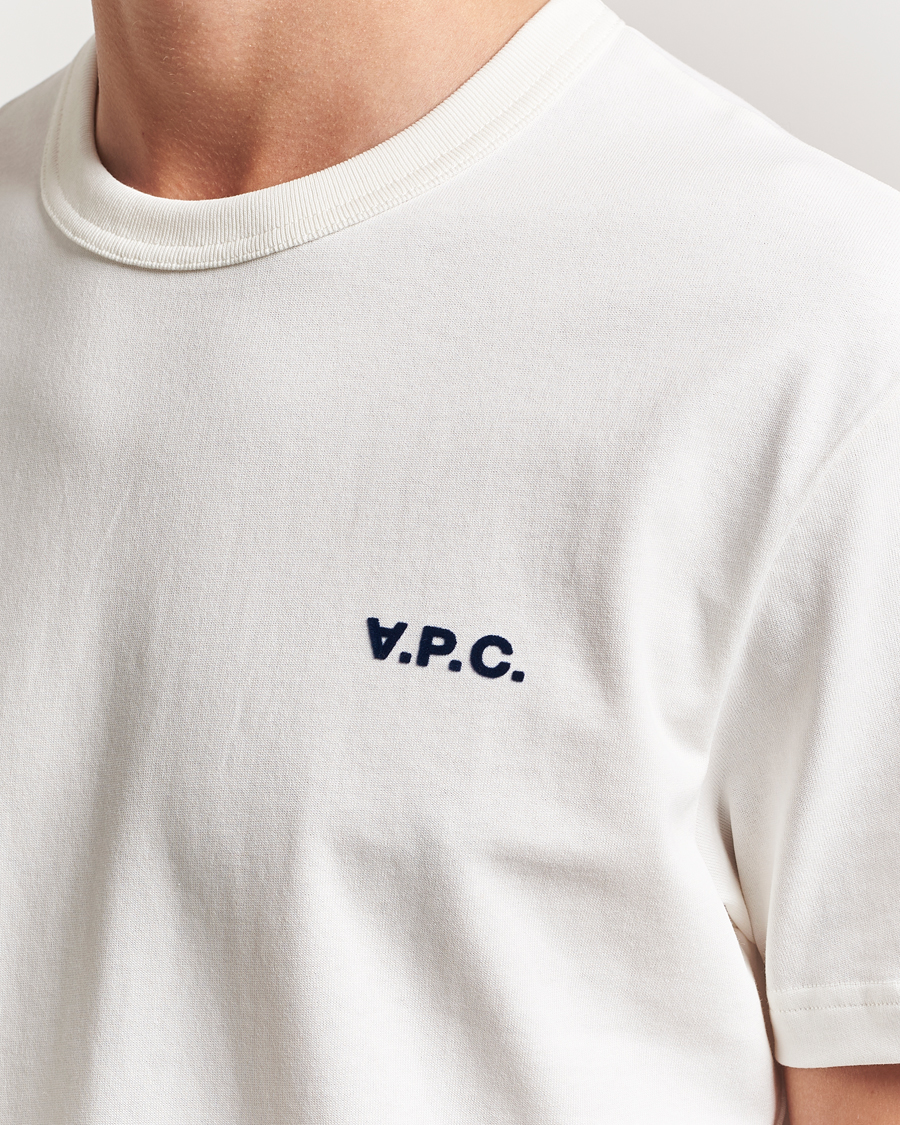 A.P.C. Boxy Fit Petit VPC T-Shirt White/Dark Navy