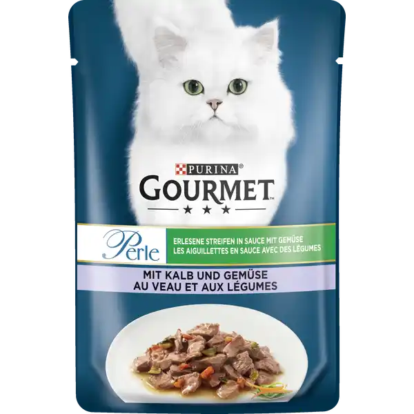 Perle Erlesene Streifen in Sauce mit Kalb und Gemüse