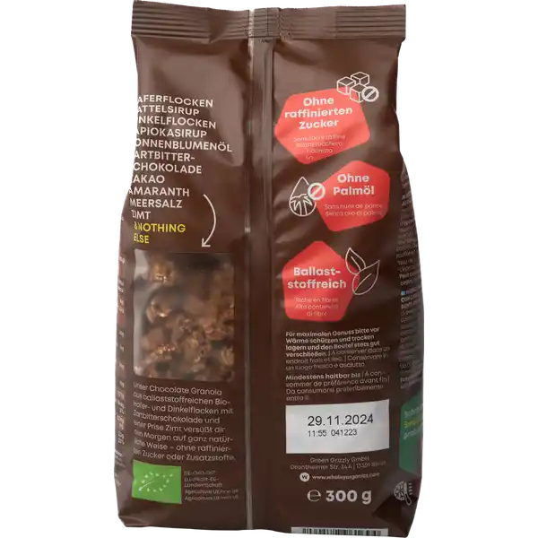 Bio Crunchy Choc Sea Salt Granola