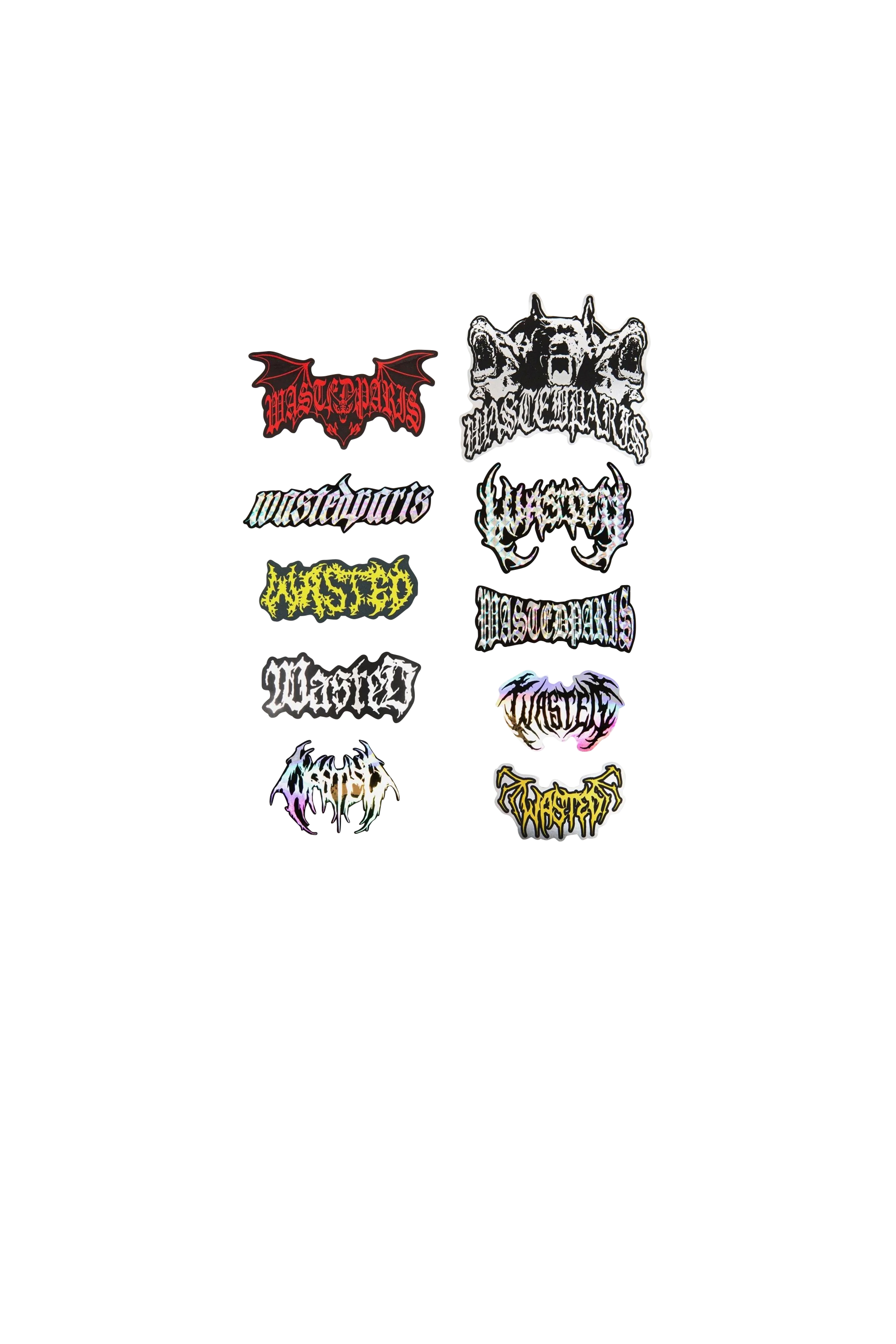 WASTED Stickers  STICKERS PACK LOVE LOST Multicolore