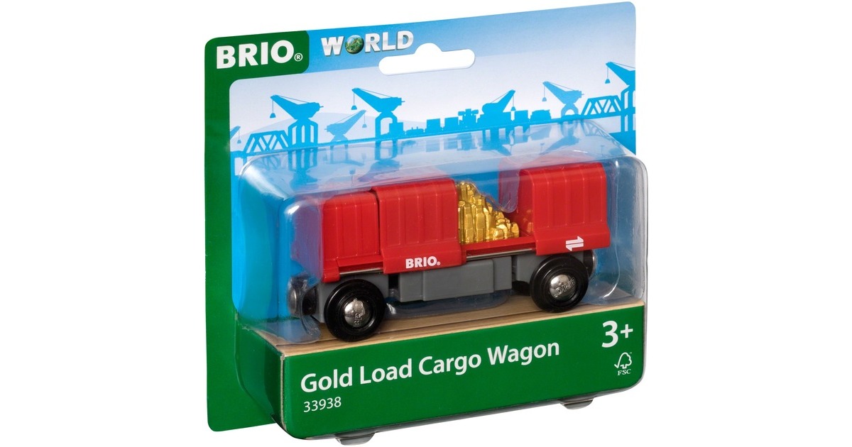 BRIOWorld - Vrachtwagon met goudlading Speelgoedvoertuig