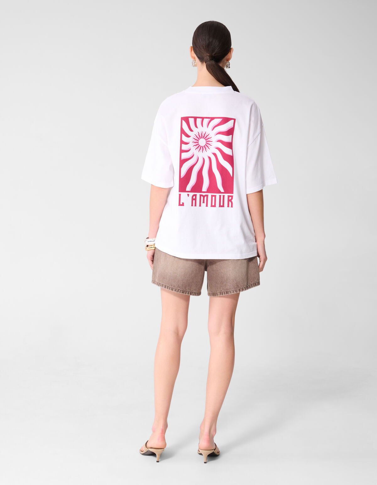 L'amour Artwork T-shirt Wit